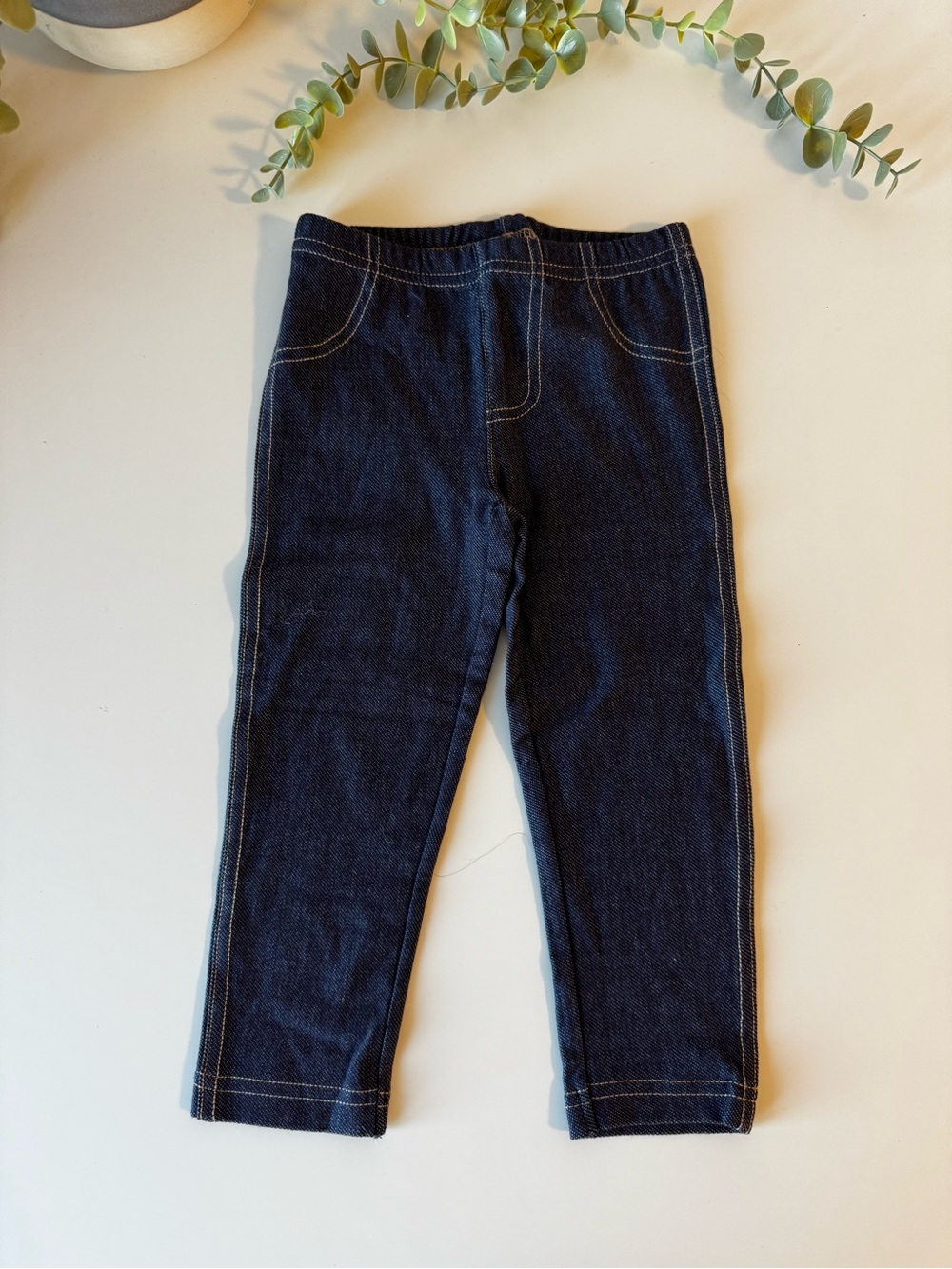 Carter’s Girls Denim Look Jeggings Pull On Leggings Size 18 Months